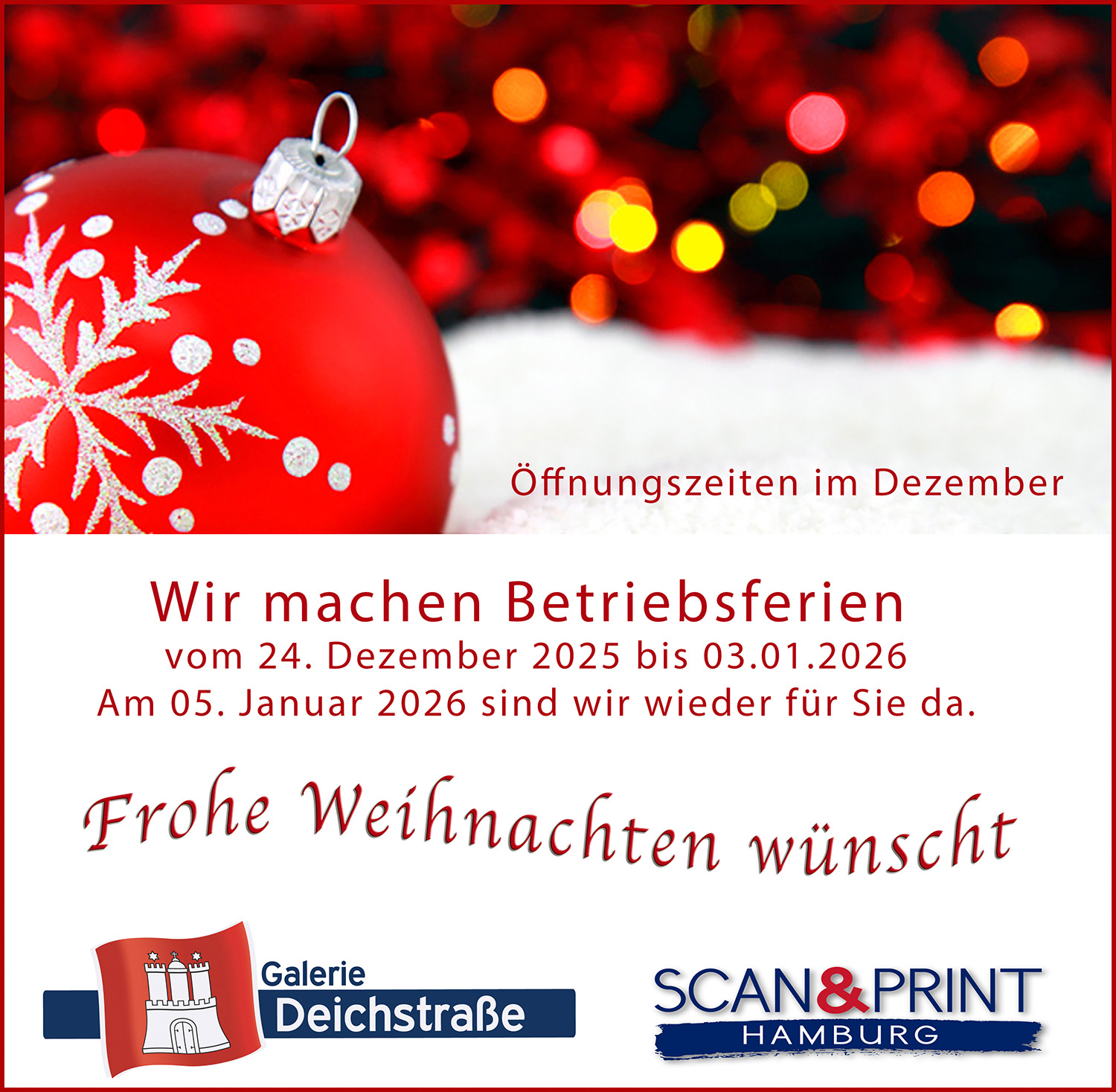 Weihnachten 2024 Zeiten kl