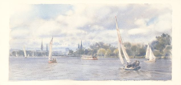 Segelwetter auf der Außenalster
