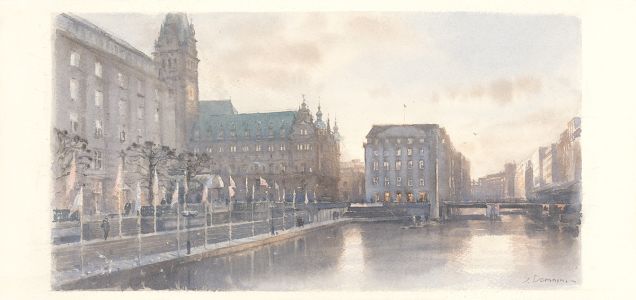 Alsterfleet und Rathaus